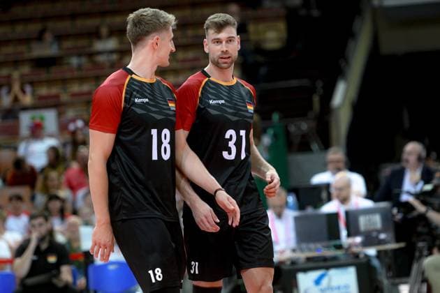 KATOWICE 15.05.2024 MECZ TOWARZYSKI SIATKOWKA: POLSKA - NIEMCY --- INTERNATIONAL VOLLEYBALL FRIENDLY MATCH: POLAND - GERMANY N Z FLORIAN KRAGE YAN BOHME FOT. PAWEL PIOTROWSKI 400mm.pl NEWSPIX.PL --- Newspix.pl POLAND OUT!  20240515PAP021
