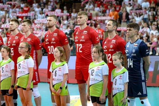 KATOWICE 15.05.2024 MECZ TOWARZYSKI SIATKOWKA: POLSKA - NIEMCY --- INTERNATIONAL VOLLEYBALL FRIENDLY MATCH: POLAND - GERMANY N Z REPREZENTACJA POLSKI POLISH VOLLEYBALL TEAM KAMIL SEMENIUK BARTLOMIEJ BOLADZ MATEUSZ POREBA GRZEGORZ LOMACZ KUBA HAWRYLUK FOT. PAWEL PIOTROWSKI 400mm.pl NEWSPIX.PL --- Newspix.pl POLAND OUT!  20240515PAP048