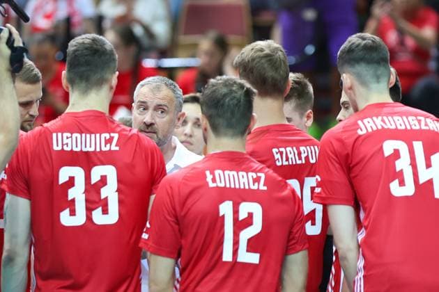 KATOWICE 15.05.2024 MECZ TOWARZYSKI REPREZENTACJI SIATKARZY: POLSKA - NIEMCY --- MENS VOLLEYBALL FRIENDLY MATCH POLAND - GERMANY IN KATOWICE NIKOLA GRBIC FOT. ANNA KLEPACZKO FOTOPYK NEWSPIX.PL --- Newspix.pl POLAND OUT!  240515LUM117