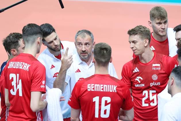KATOWICE 15.05.2024 MECZ TOWARZYSKI REPREZENTACJI SIATKARZY: POLSKA - NIEMCY --- MENS VOLLEYBALL FRIENDLY MATCH POLAND - GERMANY IN KATOWICE SZYMON JAKUBISZAK ALEKSANDER SLIWKA NIKOLA GRBIC KAMIL SEMENIUK ARTUR SZALPUK FOT. ANNA KLEPACZKO FOTOPYK NEWSPIX.PL --- Newspix.pl POLAND OUT!  240515LUM152