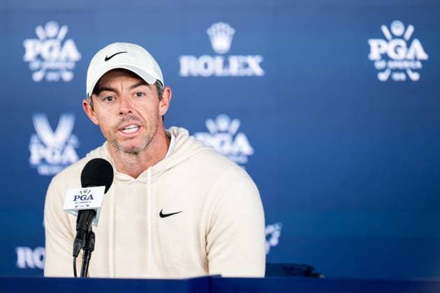 240515 Rory McIlroy of Northern Ireland during a press conference, PK, Pressekonferenz prior to the 2024 PGA, Golf Herren Championship Golf Tournament on May 15, 2024 in Louisville. Photo: Petter Arvidson BILDBYRAN kod PA PA0808 golf pga championship preview day three bbeng träning Copyright: PETTERxARVIDSON BB240515PA069