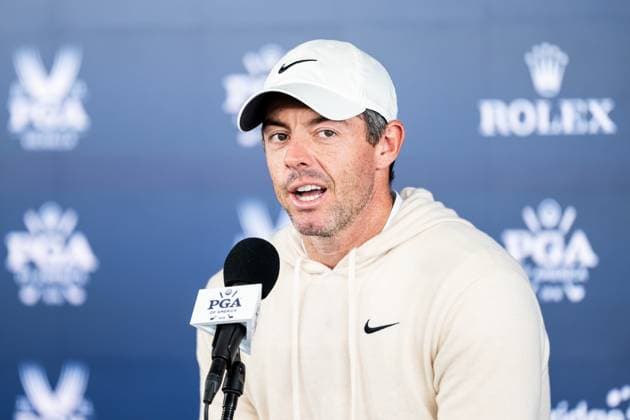240515 Rory McIlroy of Northern Ireland during a press conference, PK, Pressekonferenz prior to the 2024 PGA, Golf Herren Championship Golf Tournament on May 15, 2024 in Louisville. Photo: Petter Arvidson BILDBYRAN kod PA PA0808 golf pga championship preview day three bbeng träning Copyright: PETTERxARVIDSON BB240515PA070