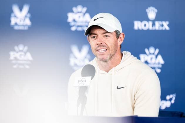 Sport Bilder des Tages 240515 Rory McIlroy of Northern Ireland during a press conference, PK, Pressekonferenz prior to the 2024 PGA, Golf Herren Championship Golf Tournament on May 15, 2024 in Louisville. Photo: Petter Arvidson BILDBYRAN kod PA PA0808 golf pga championship preview day three bbeng träning Copyright: PETTERxARVIDSON BB240515PA071