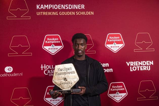 CUIJK , 15-05-2024 , Inspyrium, season 2023 2024 , Dutch Football Keuken Kampioen Divisie. Shiloh ™t Zand (FC Dordrecht) best talent. KKD Kampioensdiner 2023 2024  x25241110x Copyright: