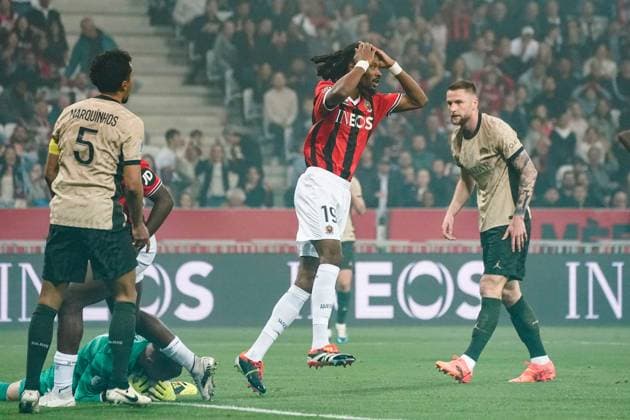 Khephren Thuram (OGC Nice) FOOTBALL : OGC Nice vs Paris SG - Ligue 1 Uber Eats - Nice - 15 05 2024 NorbertScanella Panoramic 