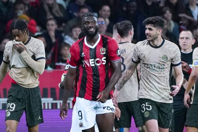 Terem Moffi (OGC Nice) FOOTBALL : OGC Nice vs Paris SG - Ligue 1 Uber Eats - Nice - 15 05 2024 NorbertScanella Panoramic 