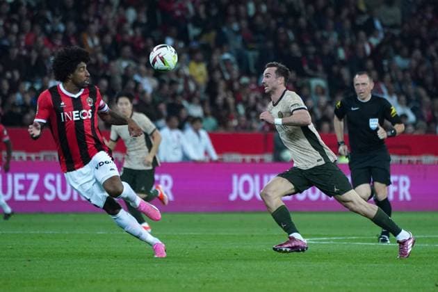 Fabian Ruiz (Paris SG) - Dante (OGC Nice) FOOTBALL : OGC Nice vs Paris SG - Ligue 1 Uber Eats - Nice - 15 05 2024 NorbertScanella Panoramic 