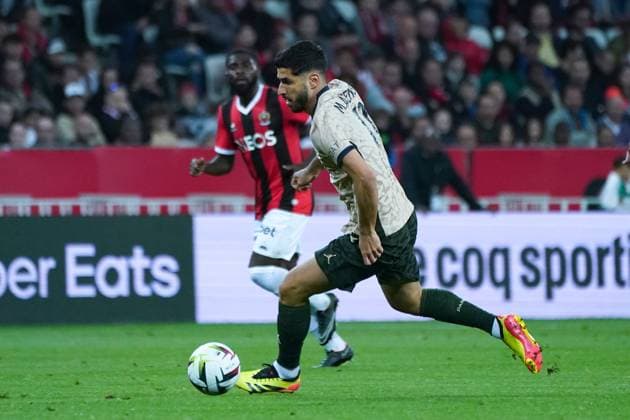 Marco Asensio (Paris SG) FOOTBALL : OGC Nice vs Paris SG - Ligue 1 Uber Eats - Nice - 15 05 2024 NorbertScanella Panoramic 
