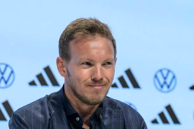 Bundestrainer Julian Nagelsmann, Pressekonferenz - PK zum Kader, UEFA EURO, EM, Europameisterschaft,Fussball 2024 Vorstellung Bekanntgabe des Kaders fuer die EM, Berlin, 16.05.2024, Copyright: HMBxMedia UwexKoch