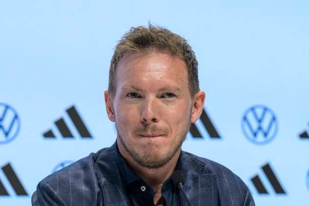 Bundestrainer Julian Nagelsmann, Pressekonferenz - PK zum Kader, UEFA EURO, EM, Europameisterschaft,Fussball 2024 Vorstellung Bekanntgabe des Kaders fuer die EM, Berlin, 16.05.2024, Copyright: HMBxMedia UwexKoch