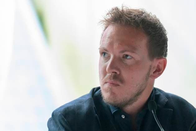 Bundestrainer Julian Nagelsmann, Pressekonferenz - PK zum Kader, UEFA EURO, EM, Europameisterschaft,Fussball 2024 Vorstellung Bekanntgabe des Kaders fuer die EM, Berlin, 16.05.2024, Copyright: HMBxMedia UwexKoch