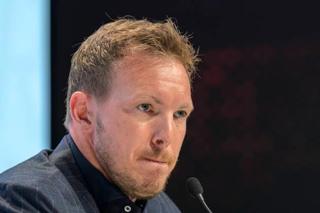 Bundestrainer Julian Nagelsmann, Pressekonferenz - PK zum Kader, UEFA EURO, EM, Europameisterschaft,Fussball 2024 Vorstellung Bekanntgabe des Kaders fuer die EM, Berlin, 16.05.2024, Copyright: HMBxMedia UwexKoch