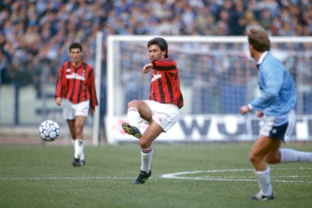 Archivbilder der Woche SPORT KW20 CARLO ANCELOTTI, Milan, Serie A, 1991-92, Lazio vs Milan 1-1 , Contrasto, Action, Azione SERIE A 1991-92 LAZIO-MILAN 1-1