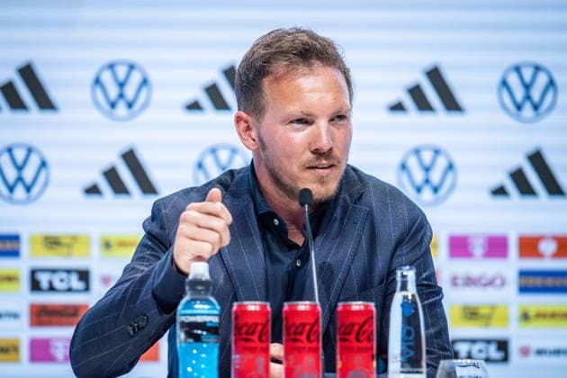 Pressekonferenz Deutsche Nationalmannschaf; Berlin, 16.05.2024 Julian Nagelsmann (Trainer Deutschland) Pressekonferenz Deutsche Nationalmannschaft, DRIVE Volkswagen Group Forum, Berlin 16.05.2024 Copyright: xBEAUTIFULxSPORTS LucianoxLimax