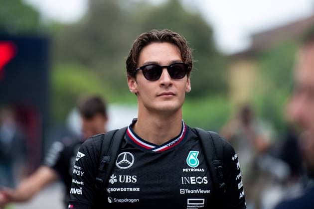 George Russell (Mercedes AMG Petronas Formula One Team, 63), ITA, Formel 1 Weltmeisterschaft, Grand Prix Emilia-Romagna Imola, Autodromo Enzo e Dino Ferrari, Media Day, 16.05.2024 ITA, Formel 1 Weltmeisterschaft, Grand Prix Emilia-Romagna Imola, Autodromo Enzo e Dino Ferrari, Media Day, 16.05.2024 Imola Copyright: xEibner-Pressefoto Memmlerx EP_MMR