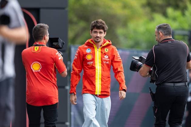 LECLERC Charles (mco), Scuderia Ferrari SF-24, portrait during the Formula 1 MSC Cruises Gran Premio del Made in Italy e Dell™Emilia-Romagne 2024, 7th round of the 2024 Formula One World Championship, WM, Weltmeisterschaft from May 17 to 19, 2024 on the Autodromo Enzo e Dino Ferrari, in Imola, Italy - F1 - EMILIA-ROMAGNA GRAND PRIX 2024 DPPI Panoramic  240516_R07_EMR_DP_JFR64425