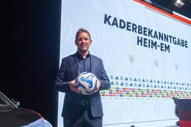 Fussball, Herren, Saison 2023 2024, Nationalmannschaft, Pressekonferenz zur Bekanntgabe des Kaders für die Europameisterschaft, Bundestrainer Julian Nagelsmann (Deutschland), 16.05. 2024, Copyright: xSebastianxRäppold MatthiasxKochx