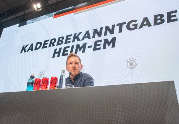 Fussball, Herren, Saison 2023 2024, Nationalmannschaft, Pressekonferenz zur Bekanntgabe des Kaders für die Europameisterschaft, Bundestrainer Julian Nagelsmann (Deutschland), 16.05. 2024, Copyright: xSebastianxRäppold MatthiasxKochx
