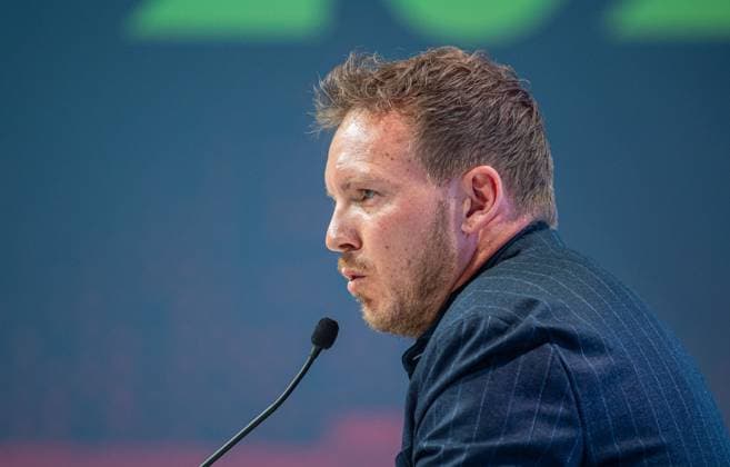 Fussball, Herren, Saison 2023 2024, Nationalmannschaft, Pressekonferenz zur Bekanntgabe des Kaders für die Europameisterschaft, Bundestrainer Julian Nagelsmann (Deutschland), 16.05. 2024, Copyright: xSebastianxRäppold MatthiasxKochx