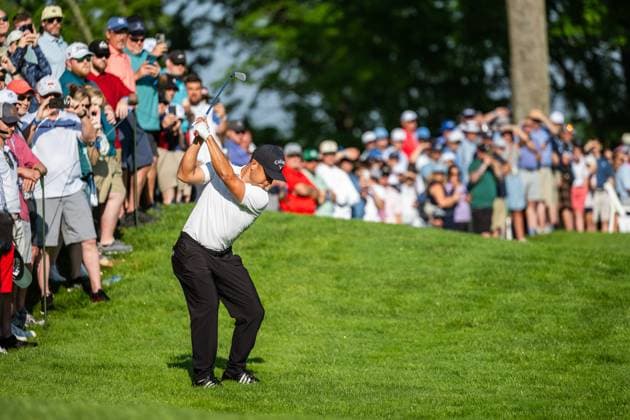 240516 Xander Schauffele of USA during the first round of the 2024 PGA, Golf Herren Championship Golf Tournament on May 16, 2024 in Louisville. Photo: Petter Arvidson BILDBYRAN kod PA PA0809 golf pga championship 1 bbeng usa Copyright: PETTERxARVIDSON BB240516PA021