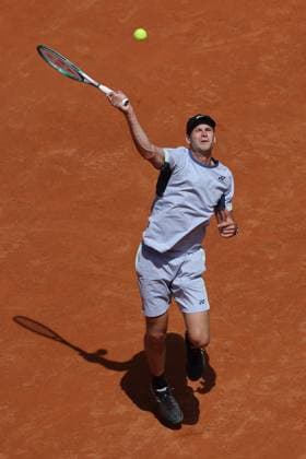 Rome, Italy 16.05.2024: H.HURKACZ VS TOMMY PAUL (USA) during Internazionali BNL 2024 Men s ATP, Tennis Herren 1000 Open tennis tournament in Rome at Grand Stand Arena .  Copyright: xMarcoxIacobucci IPAxSportx xipa-x xx IPA_46139595 IPA_Agency_IPA46139595