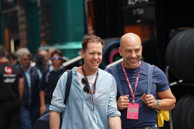 Formel 1 Grand Prix Emilia Romagna 2024 16.05.2024, Autodromo Enzo e Dino Ferrari, Imola, Formel 1 Grand Prix Emilia Romagna 2024 ,im Bild Sebastian Vettel im Fahrerlager von Imola.