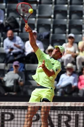 Tennis: ATP, Tennis Herren 1000 Internazionali di Tennis in Rome at Foro Italico. Match H.HURKACZ VS TOMMY PAUL (USA) Rome, Italy 16.05.2024: H.HURKACZ VS TOMMY PAUL (USA) during Internazionali BNL 2024 Men s Atp 1000 Open tennis tournament in Rome at Grand Stand Arena . Rome foro italico italy italy Copyright: xmarcoxiacobucci