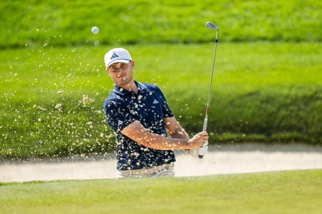 240516 Ludvig Aberg of Sweden during the first round of the 2024 PGA, Golf Herren Championship Golf Tournament on May 16, 2024 in Louisville. Photo: Petter Arvidson BILDBYRAN kod PA PA0809 golf pga championship 1 bbeng sverige sweden Copyright: PETTERxARVIDSON BB240516PA073