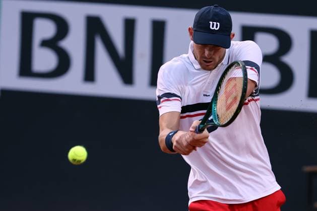 Rome, Italy 16.05.2024: S. TSITSIPAS (GRE) VS N.JARRY (CHI) during Internazionali BNL 2024 MenÃ¢& x80;& x99;s ATP, Tennis Herren 1000 Open tennis tournament in Rome at Grand Stand Arena .  Copyright: xMarcoxIacobucci IPAxSportx xipa-x xx IPA_46147005 IPA_Agency_IPA46147005