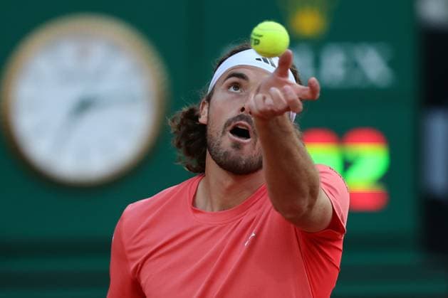 Rome, Italy 16.05.2024: S. TSITSIPAS (GRE) VS N.JARRY (CHI) during Internazionali BNL 2024 MenÃ¢& x80;& x99;s ATP, Tennis Herren 1000 Open tennis tournament in Rome at Grand Stand Arena .  Copyright: xMarcoxIacobucci IPAxSportx xipa-x xx IPA_46147012 IPA_Agency_IPA46147012