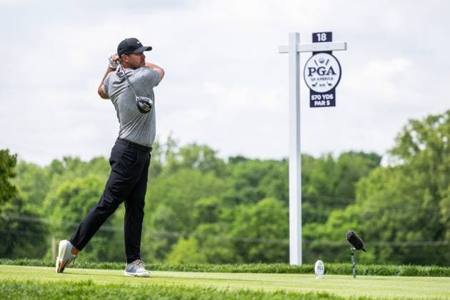 240516 Brooks Koepka of USA during the first round of the 2024 PGA, Golf Herren Championship Golf Tournament on May 16, 2024 in Louisville. Photo: Petter Arvidson BILDBYRAN kod PA PA0809 golf pga championship 1 bbeng Copyright: PETTERxARVIDSON BB240516PA108