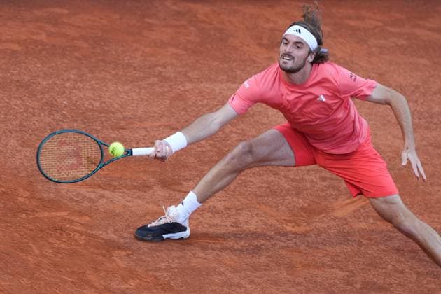 Foto IPP Cavaliere Emiliano. Roma 16 05 2024. Tennis Internazionali d Italia 2024. Nella foto: Stefanos Tsitsipas. Italy Photo Press - World Copyright italy ITALY  Copyright: xR4924_italyphotopressx