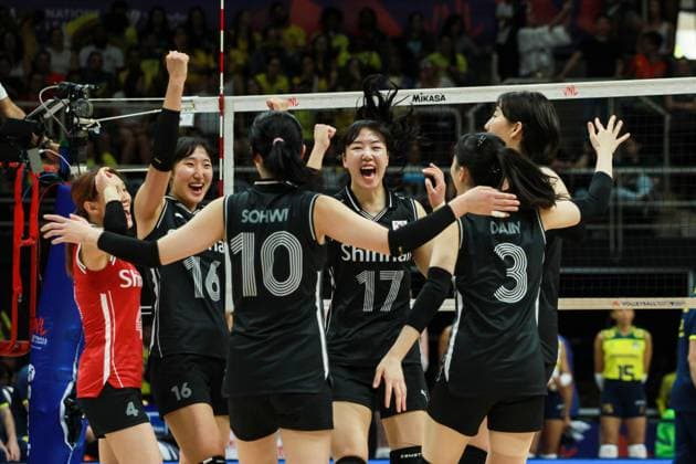 Brasil x Coreia Pela Liga das Nações no RJ RIO DE JANEIRO, RJ - 16.05.2024: BRASIL X COREIA PELA LIGA DAS NAÇÕES NO RJ - The Brazilian Women& 39;s Volleyball team defeated the South Korean team by three sets to zero in a game valid for the League of Nations, this Thursday (16), at the Maracanãzinho Gymnasium in Rio de Janeiro. (Photo: Lorando Labbe Fotoarena) x2538769x  LorandoxLabbe
