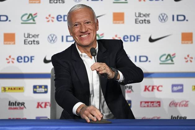 ConfÃ rence de presse de Didier Deschamps pour l™annonce de la liste des Bleus sÃ lectionnÃ s Ã l™Euro 2024. FOOTBALL : Conference de presse de Didier Deschamps pour l annonce de la liste des Bleus selectionnes a l Euro 2024 - 16 05 2024 MichaelBaucher Panoramic 