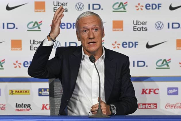 ConfÃ rence de presse de Didier Deschamps pour l™annonce de la liste des Bleus sÃ lectionnÃ s Ã l™Euro 2024. FOOTBALL : Conference de presse de Didier Deschamps pour l annonce de la liste des Bleus selectionnes a l Euro 2024 - 16 05 2024 MichaelBaucher Panoramic 