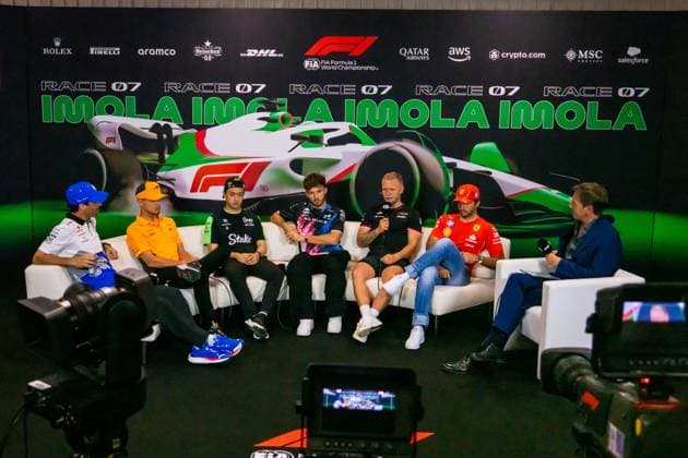 F1 Grand Prix of Emilia-Romagna - Previews Daniel Ricciardo, Lando Norris, Guanyu Zhou, Pierre Gasly, Kevin Magnussen, and Carlos Sainz Jr. are participating in the Formula 1 MSC Cruises Gran Premio del Made in Italy e Dell Emilia-Romagna in Imola, Italy, on May 16, 2024. Imola Imola Italy  Copyright: xAlessioxMorgesex originalFilename:morgese-formula1240516_npl81.jpg