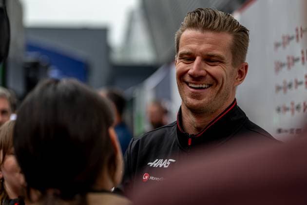 IMOLA, ITALY: Nico Hulkenberg, racing for the Haas F1 team during the 2024 Formula 1 Emilia Romagna Grand Prix at the Imola Circuit in Imola, Italy