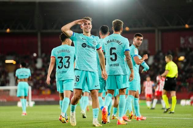 Sport Themen der Woche KW21 Sport Bilder des Tages UD Almeria v FC Barcelona, Barca - LaLiga EA Sports Fermin Lopez attacking midfield of Barcelona and Spain celebrates after scoring his sides first goal during the LaLiga EA Sports match between UD Almeria and FC Barcelona at Juegos Mediterraneos on May 16, 2024 in Almeria, Spain. Almeria Spain  Copyright: xJosexBretonx originalFilename:breton-udalmeri240516_np7WM.jpg