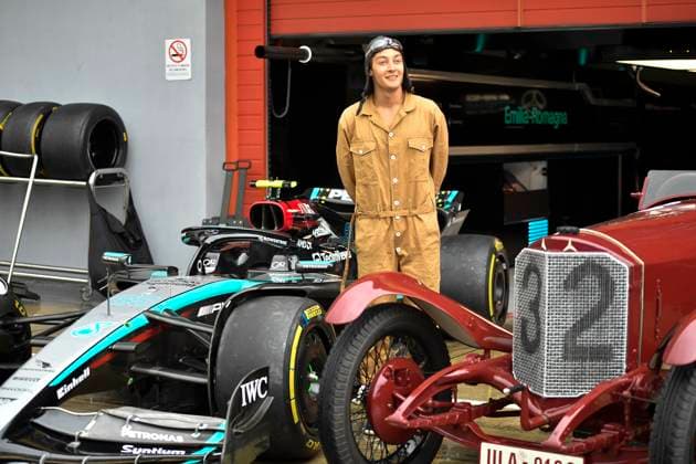 May 16, 2024: IMOLA, ITALY - MAY 16: George Russell of Mercedes AMG Petronas F1 Team during previews of the F1 Grand Prix of Emilia-Romagna at Autodromo Enzo e Dino Ferrari Circuit. - ZUMAg210 0477595806st Copyright: xStefanoxGuidix