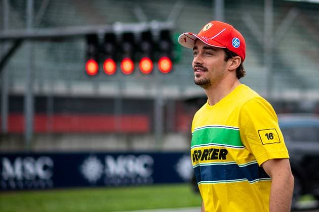 Charles Leclerc (Scuderia Ferrari HP, 16) beim Forever Senna Gedenklauf fuer den 1994 toedlich verunglueckten Ayrton Senna (Brasilien), ITA, Formel 1 Weltmeisterschaft, Grand Prix Emilia-Romagna Imola, Autodromo Enzo e Dino Ferrari, Media Day, 16.05.2024 ITA, Formel 1 Weltmeisterschaft, Grand Prix Emilia-Romagna Imola, Autodromo Enzo e Dino Ferrari, Media Day, 16.05.2024 Imola Copyright: xEibner-Pressefoto Memmlerx EP_MMR