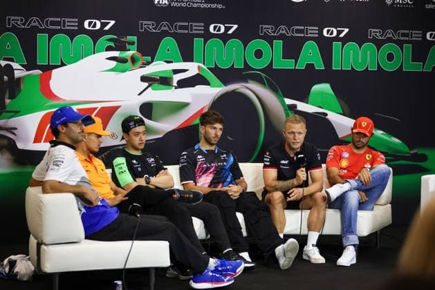 Driver press conference, PK, Pressekonferenz FORMULA 1 MSC CRUISES GRAN PREMIO DEL MADE IN ITALY E DELL EMILIA-ROMAGNA 2 Autodromo Enzo e Dino Ferrari, Imola (BO) Italy during FORMULA 1 MSC CRUISES GRAN PREMIO DELL EMILIA-ROMAGNA 2024 - Free Practice 1 and 2, Formula 1 Championship in Imola, Italy, May 17 2024  Copyright: xAlessioxDexMarco IPAxSportx xipax xx IPA_46171132 IPA_Agency_IPA46171132