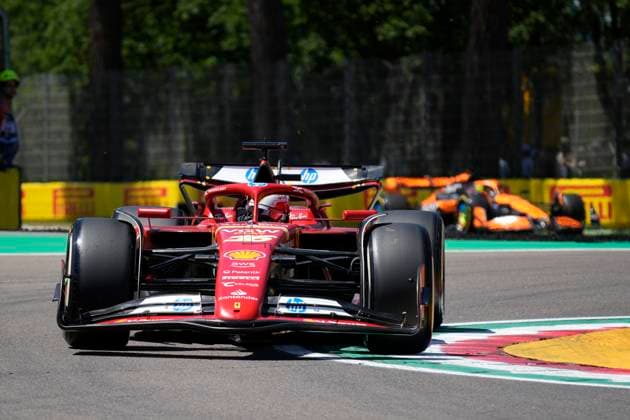 May 17, 2024, Imola, Italia: Charles Leclerc of Monaco and Ferrari SF-24 drive on track during the Free Practice of the Formula 1 Gran Premio del Made in Italy e dell™Emilia-Romagna at Enzo e Dino Ferrari Circuit on May 17 2024 in Imola, Italy..ANSA DANILO DI GIOVANNI Formula 1 GP of Italy - Free Practice  - ZUMAa110 20240517_zaf_a110_014 Copyright: xDaniloxDixGiovannix