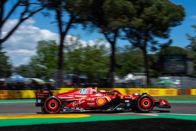 Charles Leclerc (Scuderia Ferrari HP, 16), ITA, Formel 1 Weltmeisterschaft, Grand Prix Emilia-Romagna Imola, Autodromo Enzo e Dino Ferrari, Freies Training, 17.05.2024 ITA, Formel 1 Weltmeisterschaft, Grand Prix Emilia-Romagna Imola, Autodromo Enzo e Dino Ferrari, Ankunft der Fahrer, 17.05.2024 Imola Copyright: xEibner-Pressefoto Memmlerx EP_MMR