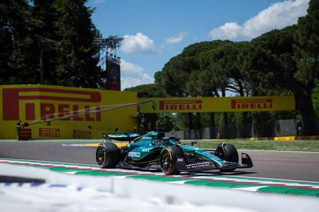 Lance Stroll (Aston Martin Aramco Formula One Team, 18), ITA, Formel 1 Weltmeisterschaft, Grand Prix Emilia-Romagna Imola, Autodromo Enzo e Dino Ferrari, Freies Training, 17.05.2024 ITA, Formel 1 Weltmeisterschaft, Grand Prix Emilia-Romagna Imola, Autodromo Enzo e Dino Ferrari, Ankunft der Fahrer, 17.05.2024 Imola Copyright: xEibner-Pressefoto Memmlerx EP_MMR