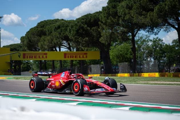 Charles Leclerc (Scuderia Ferrari HP, 16), ITA, Formel 1 Weltmeisterschaft, Grand Prix Emilia-Romagna Imola, Autodromo Enzo e Dino Ferrari, Freies Training, 17.05.2024 ITA, Formel 1 Weltmeisterschaft, Grand Prix Emilia-Romagna Imola, Autodromo Enzo e Dino Ferrari, Ankunft der Fahrer, 17.05.2024 Imola Copyright: xEibner-Pressefoto Memmlerx EP_MMR