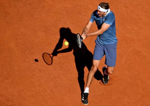 May 17, 2024, Rome: Alexander Zverev of Germany in action during his men s singles semi final match against Alejandro Tabilo of Chile (not pictured) at the Italian Open tennis tournament in Rome, Italy, 17 May 2024. ANSA ETTORE FERRARI Italian Open tennis tournament  - ZUMAa110 20240517_zaf_a110_054 Copyright: xEttorexFerrarix