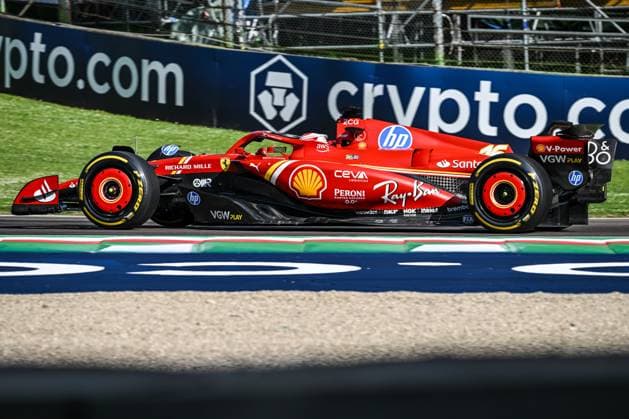 Imola, Italy: Charles Leclerc Ferrari Spa Scuderia Ferrari during FORMULA 1 MSC CRUISES GRAN PREMIO DELL EMILIA-ROMAGNA 2024 - Free Practice 2, Formula 1 Championship in Imola, Italy, May 17 2024 Formula 1 Championship - FORMULA 1 MSC CRUISES GRAN PREMIO DELL EMILIA-ROMAGNA 2024 - Free Practice 2  - ZUMAp169 20240517_zsa_p169_759 Copyright: xAlessioxMarini IPAxSportx