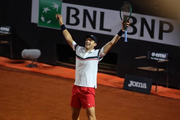 Rome, Italy 17.05.2024: NICOLAS JARRY CHILE VS Tommy Paul USA during Internazionali BNL 2024 menÃ¢& x80;& x99;s ATP, Tennis Herren 1000 Open tennis tournament in Rome Center Court.  Copyright: xMarcoxIacobucci IPAxSportx xipa-x xx IPA_46198143 IPA_Agency_IPA46198143