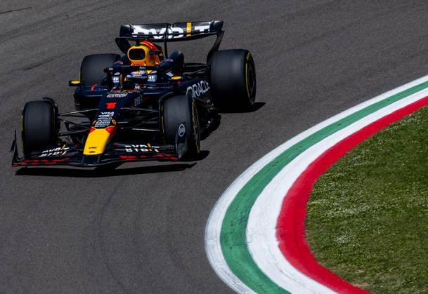 IMOLA - Max Verstappen (Red Bull Racing) during the third free practice session on the circuit in the run-up to the Emilia-Romagna Grand Prix. ANP REMKO DE WAAL Previews xVIxANPxSportx xxANPxIVx 498810262 originalFilename: 498810262.jpg