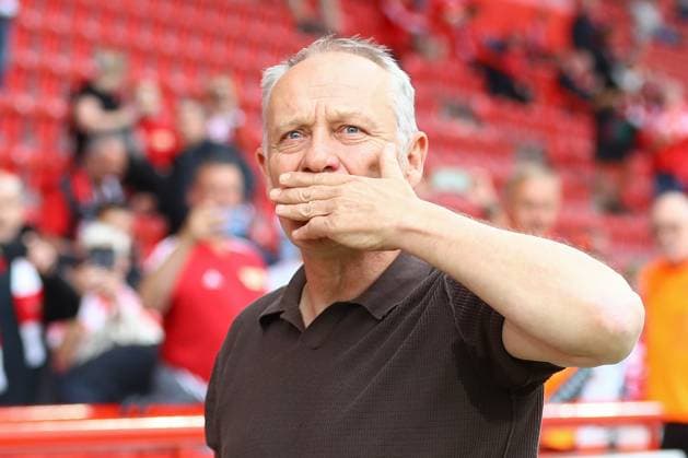 18.05.2024, xtgx, Fussball 1. Bundesliga, 1. FC Union Berlin - SC Freiburg emspor, v.l. Christian Streich (Freiburg, Trainer) Portrait, Portraet, Einzelbild (DFL DFB REGULATIONS PROHIBIT ANY USE OF PHOTOGRAPHS as IMAGE SEQUENCES and or QUASI-VIDEO) Berlin *** 18 05 2024, xtgx, Soccer 1 Bundesliga, 1 FC Union Berlin SC Freiburg emspor, v l Christian Streich Freiburg, Trainer Portrait, Portraet, Einzelbild DFL DFB REGULATIONS PROHIBIT ANY USE OF PHOTOGRAPHS as IMAGE SEQUENCES and or QUASI VIDEO Berlin